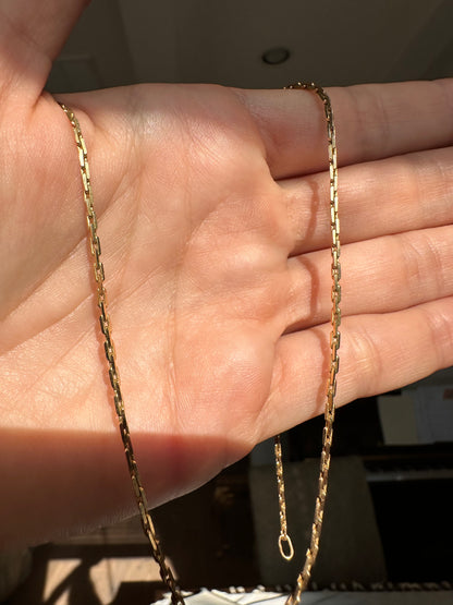 14k Cable Link-17.5", 1.7mm