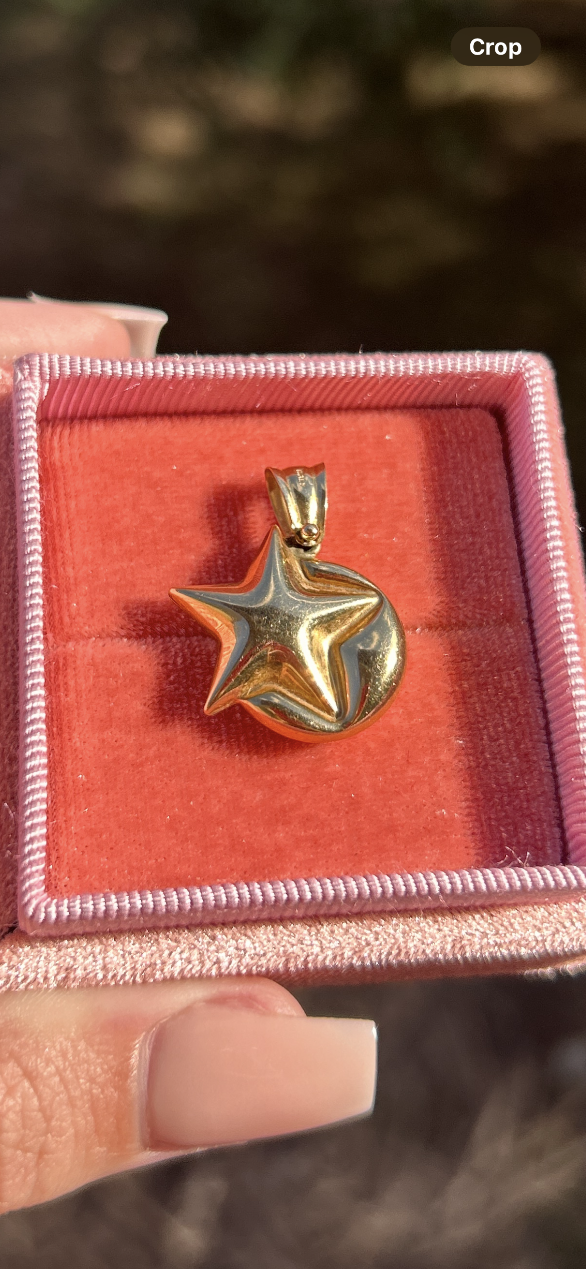 14k Star and Moon Charm