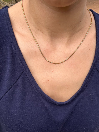 14k green gold snake chain, 18.5", 1.7mm-Chain C