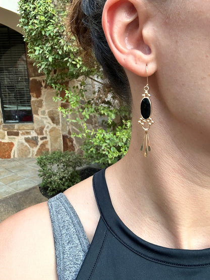 Onyx earrings