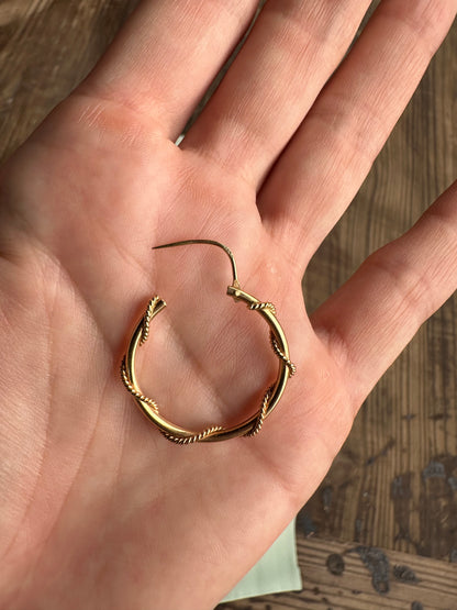 18k Rope Hoops