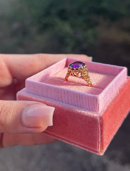 14k Amethyst Ring