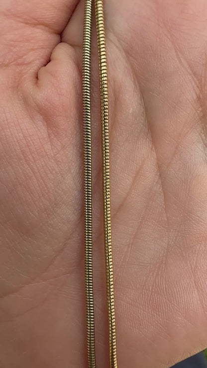 14k green gold snake chain, 18.5", 1.7mm-Chain C