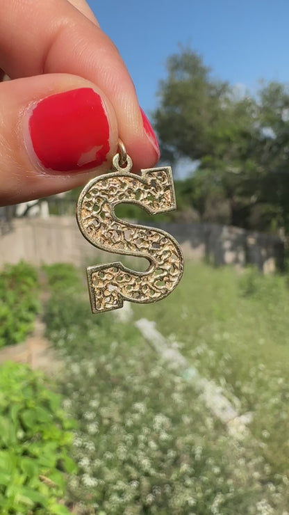 14k "S" Charm