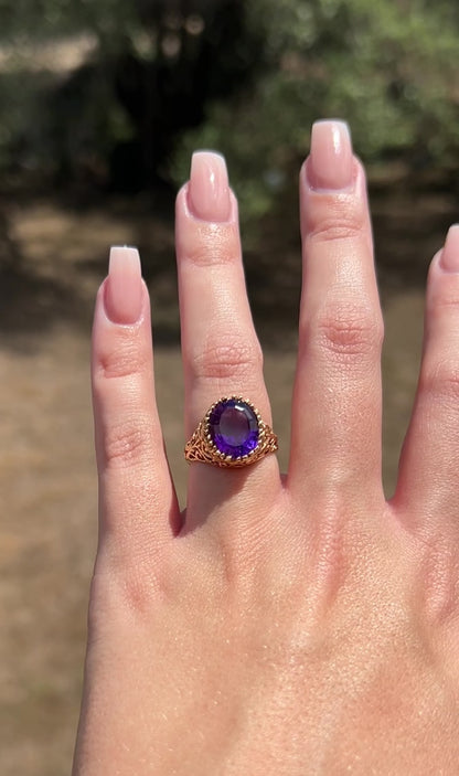 14k Amethyst Ring