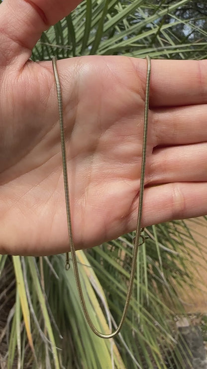 14k green gold snake chain, 18.5", 1.7mm-Chain C